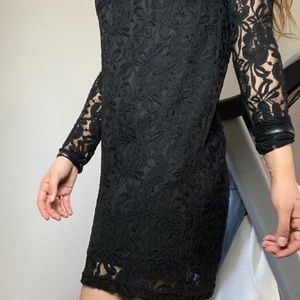 Black lace dress